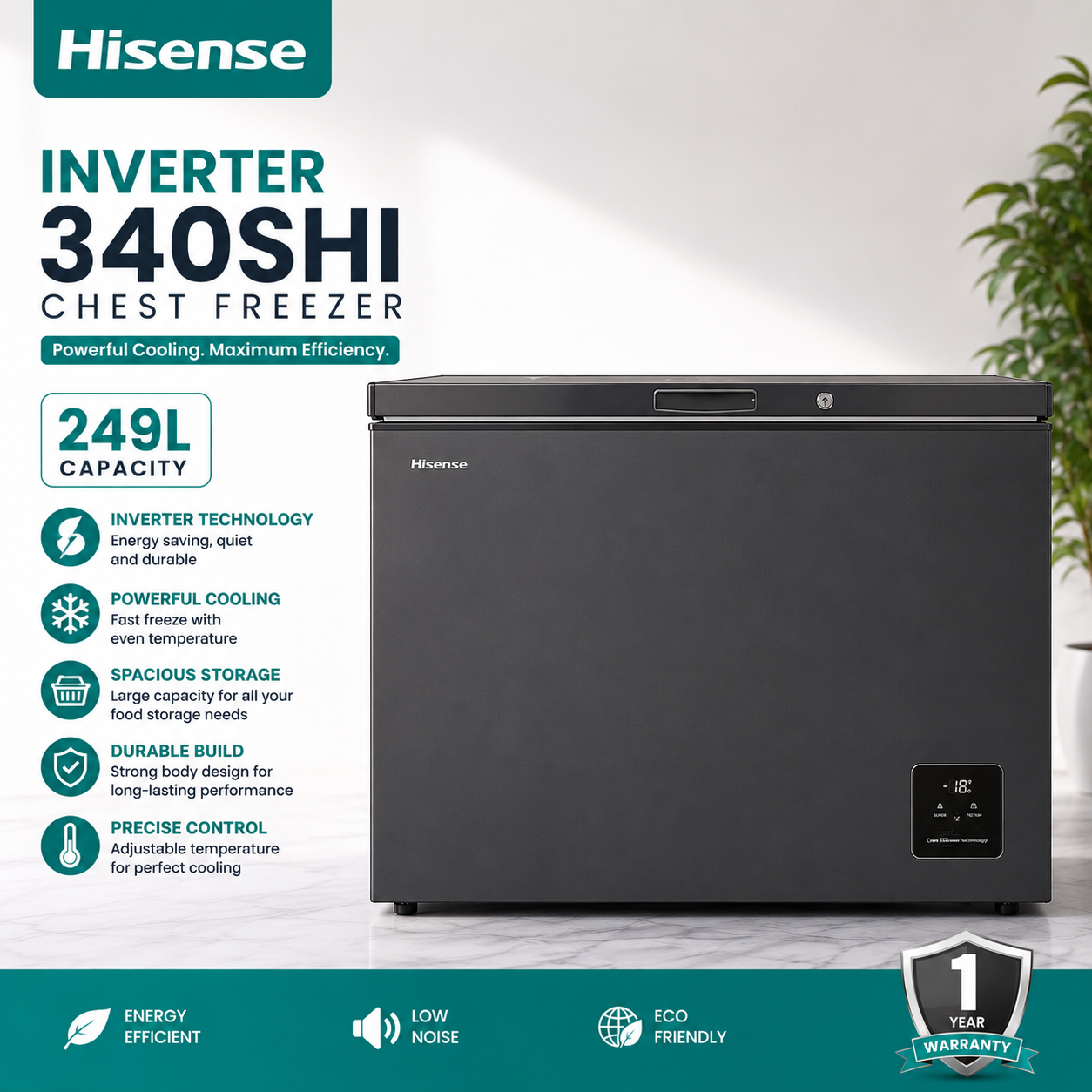 Hisense 249L Inverter Chest Freezer