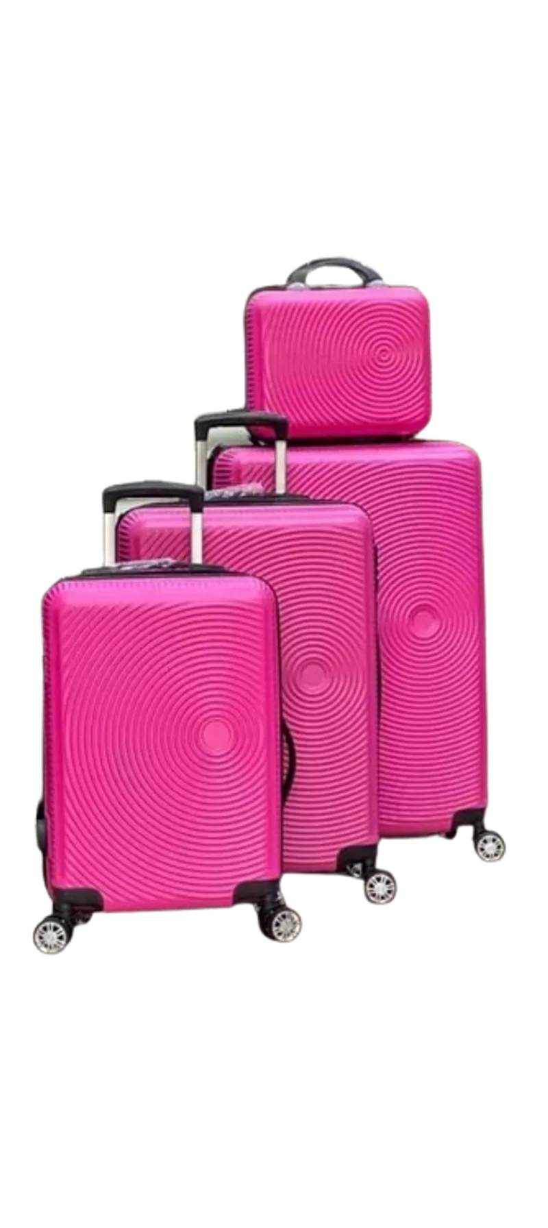 Pink Luxury 4-Piece Hardshell Luggage Set