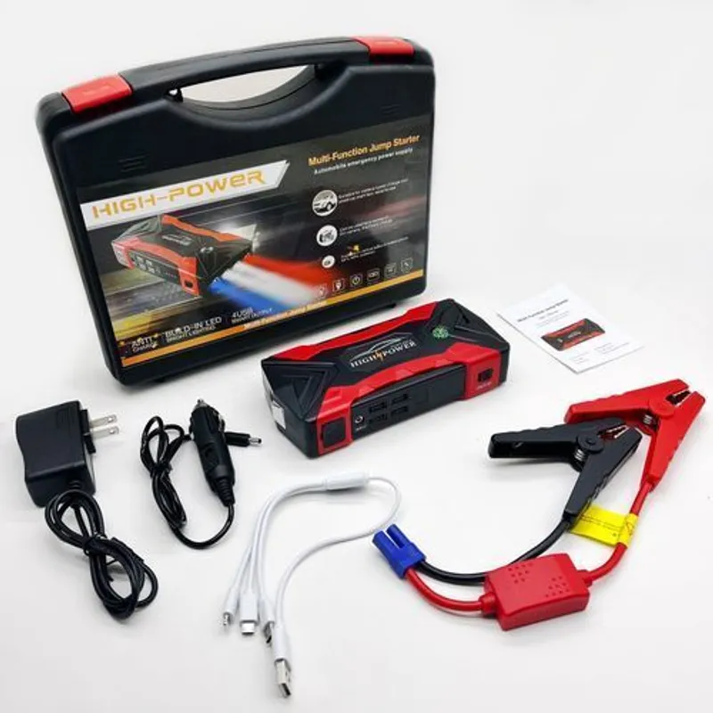 High Power Car Jump Starter Cable & Power Bank