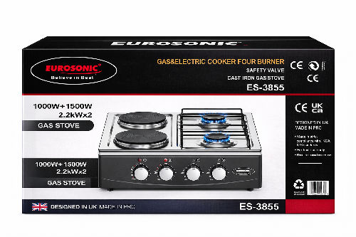 Eurosonic  Gas And Electric 4 Burner