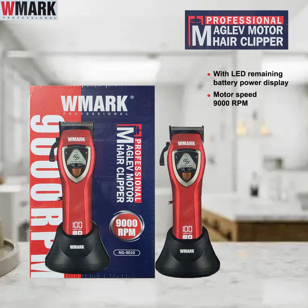 WMARK W-MAGLEV MOTOR バリカン Wmark Professional Marglev Motor Hair Clipper