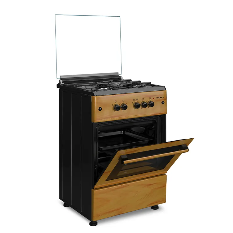MAXI  60*60 (3+1) BURNER GAS COOKER IGL WOOD