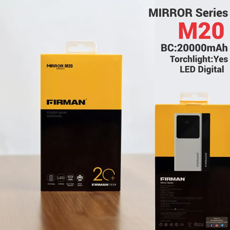 Firman Power Bank - Mirror Series